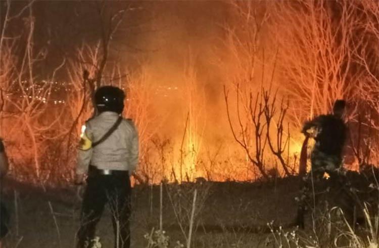 Lahan Sultan Ground Seluas 1,5 Hektare di Bantul Terbakar