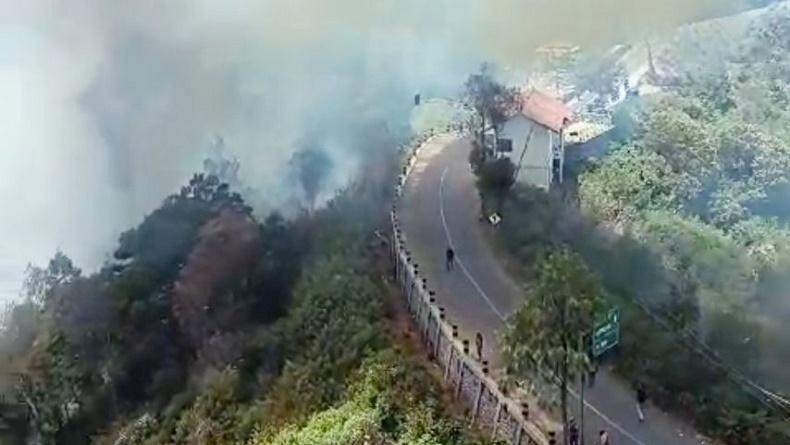 Viral Kepulan Asap Kebakaran Gunung Bromo, Warga Berhamburan Menjauh