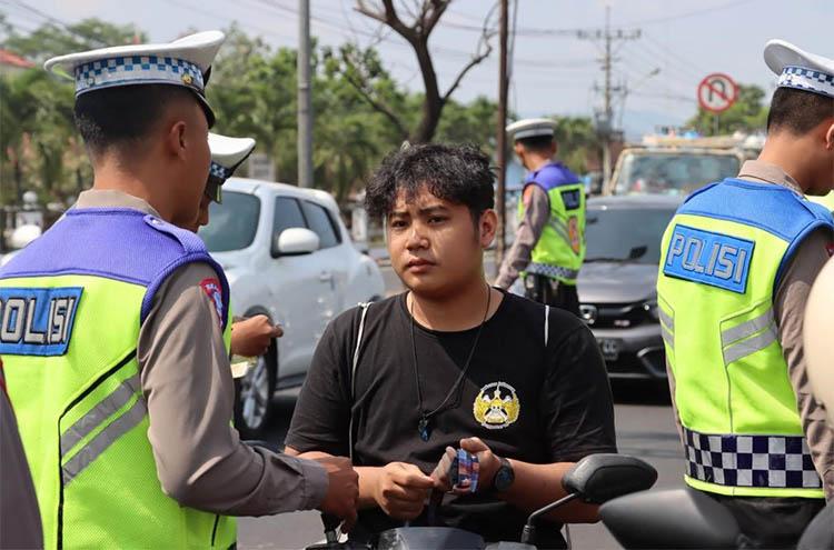 Sepekan Operasi Zebra Progo 2023, Polres Bantul Tilang 1.131 Pengendara Motor