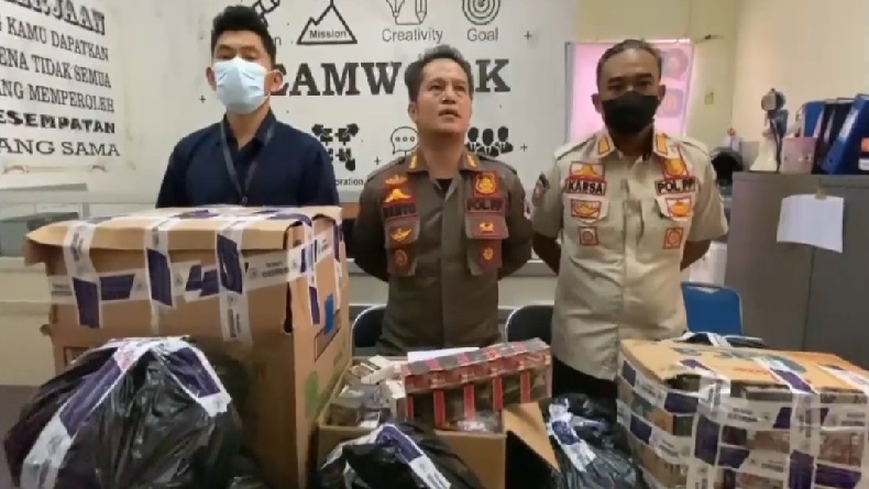 Puluhan Ribu Batang Rokok Ilegal Disita Petugas Gabungan di Kota Cimahi