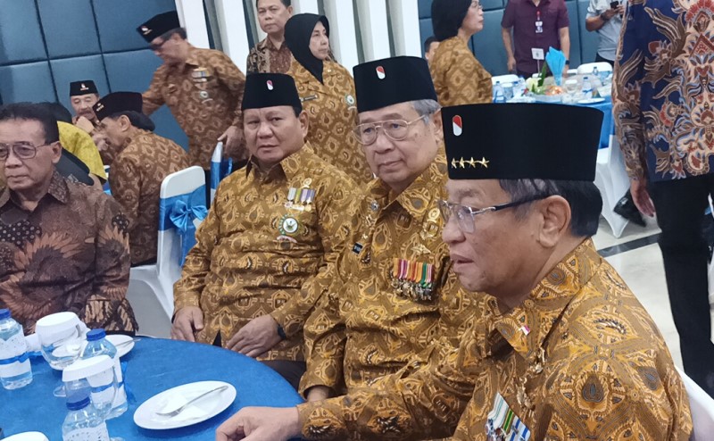 Hadiri HUT ke-46 Pepabri, SBY dan Wiranto hingga Prabowo Duduk 1 Meja