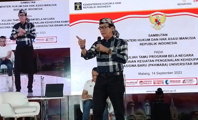 Menkumham Minta Mahasiswa Waspada Informasi Hoaks Jelang Pemilu 