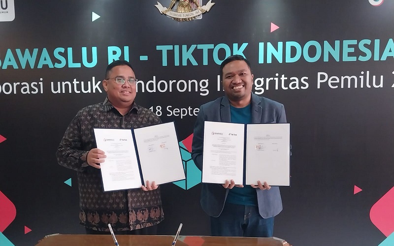 Dorong Integritas Pemilu 2024, Bawaslu Kolaborasi dengan TikTok