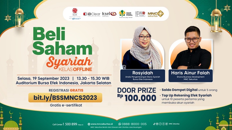 Gratis! Ikuti Seminar Beli Saham Syariah Bersama Bursa Efek Indonesia dan MNC Sekuritas