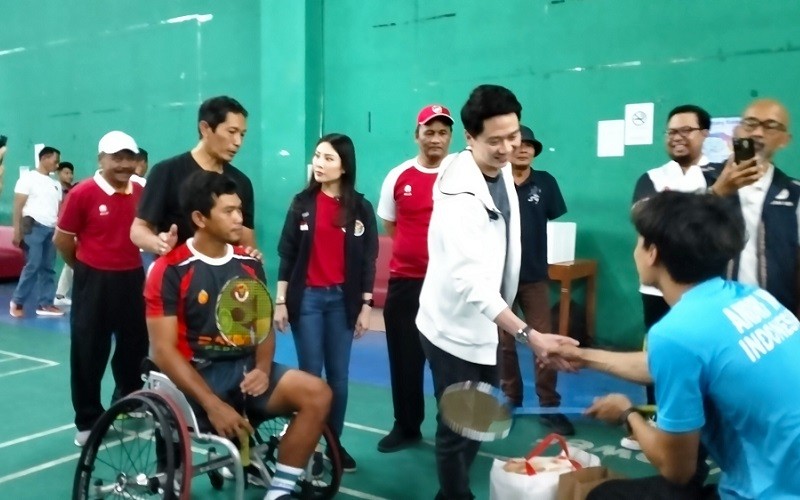 Wamenparekraf Angela Tanoesoedibjo Hadirkan Kevin Sanjaya ke Pelatnas Bulu Tangkis Asian Paragames 2022