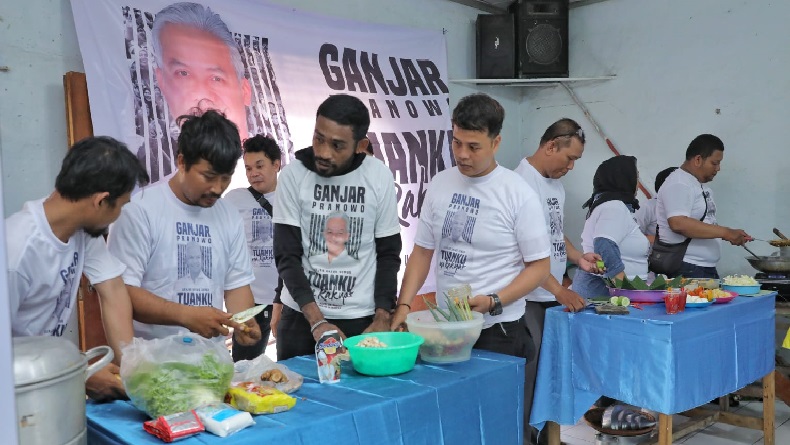 Komunitas Ojol Pendukung Ganjar Pranowo Gelar Lomba Masak di Bogor