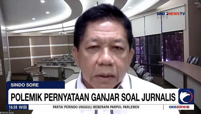 Pakar Komunikasi Politik Effendi Gazali Yakin Ucapan Ganjar Pranowo Tak Rendahkan Profesi Jurnalis