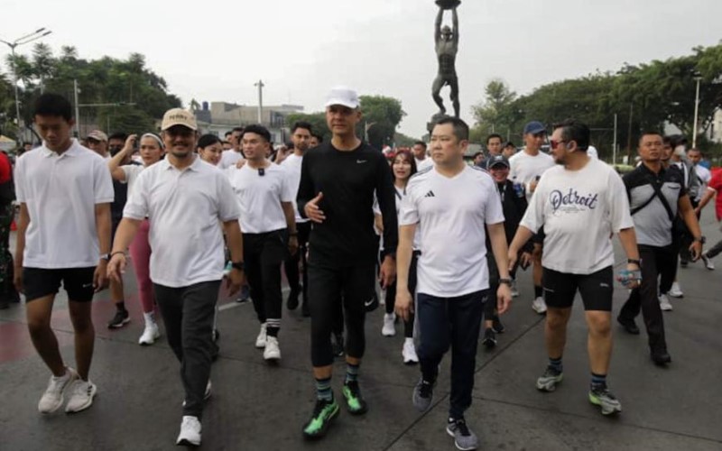 Fun Walk Bareng Ganjar Pranowo, Waketum Partai Perindo: Memasyarakatkan Olahraga