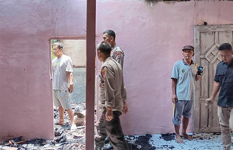 Rumah Warga Bantul Ludes Terbakar, Api dari  Pembakaran Sampah