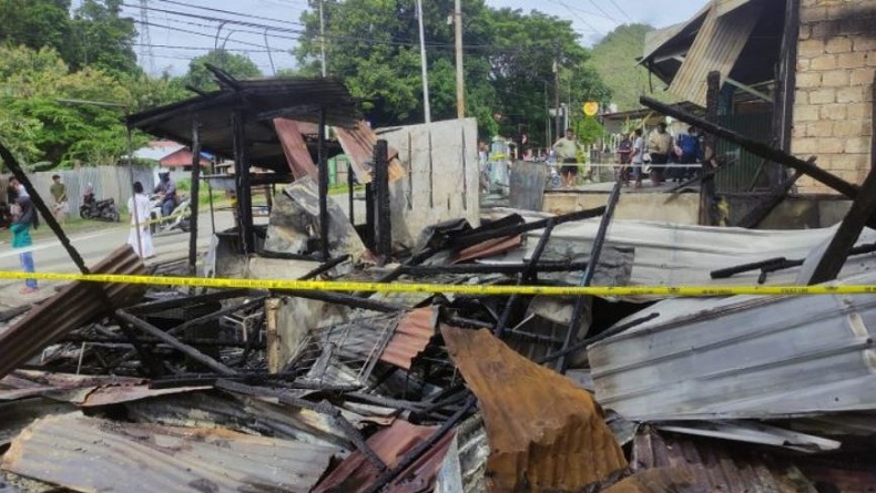 Kebakaran di Tanah Hitam Jayapura, 3 Rumah Warga Ludes Dilalap Api