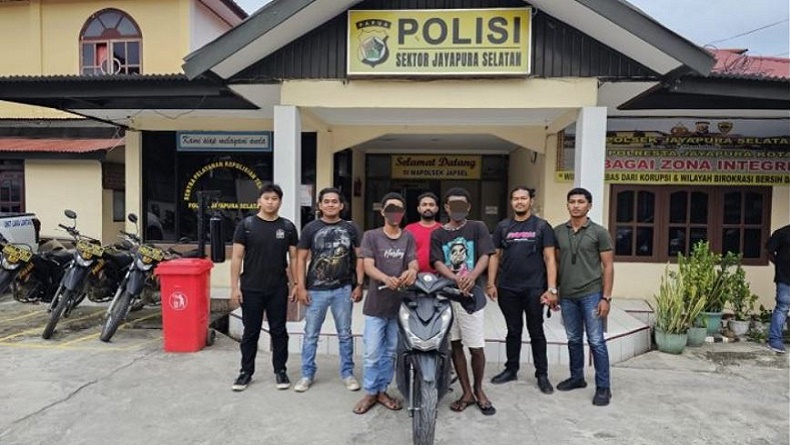 Polisi Tangkap 2 Pelaku Komplotan Curanmor di Jayapura, 1 Orang Masih Diburu