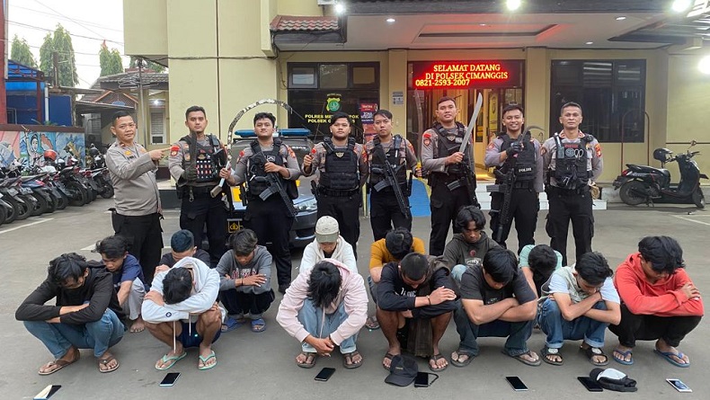 Belasan Remaja Diciduk Polisi di Depok, Hendak Tawuran dengan Geng Cibinong Orang Pusing