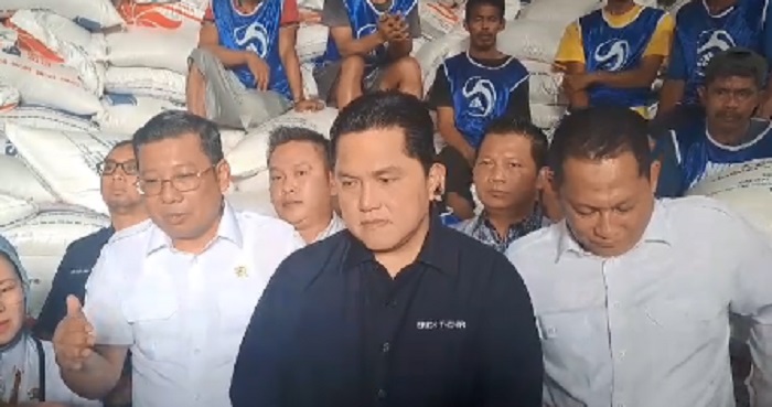 Erick Thohir Sentil Oknum Penimbun Beras: Wasit Saja Ketangkap