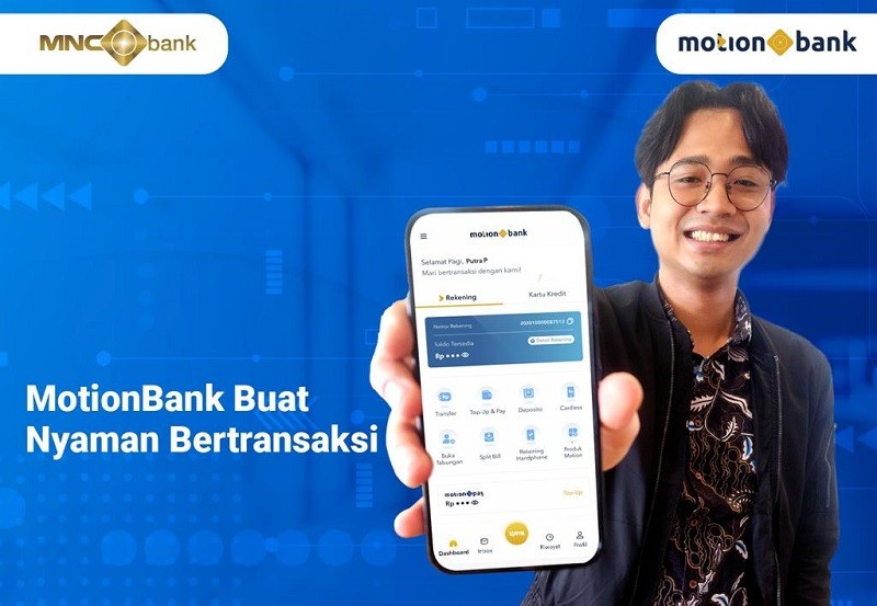 Pakai Aplikasi MotionBank Bikin Dimas Nyaman Bertransaksi  