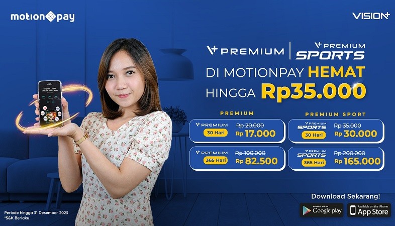  Yuk Langganan Vision+ di MotionPay, Hemat Hingga 35.000 