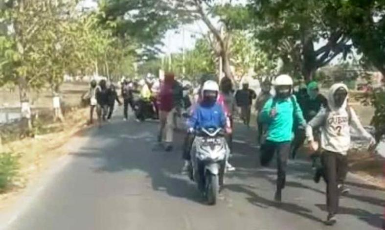  Viral Tawuran Kelompok Pelajar di Brati Grobogan, 2 Pelaku Nyaris Diamuk Warga