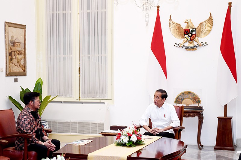 Syahrul Yasin Limpo Bertemu Presiden Jokowi di Istana, Minta Maaf dan Pamitan