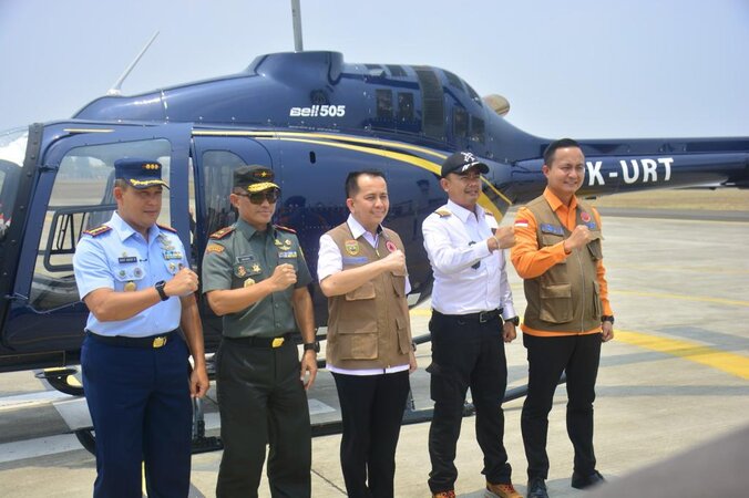 Pj Gubernur Sumatra Selatan Tinjau Langsung Lokasi Karhutla