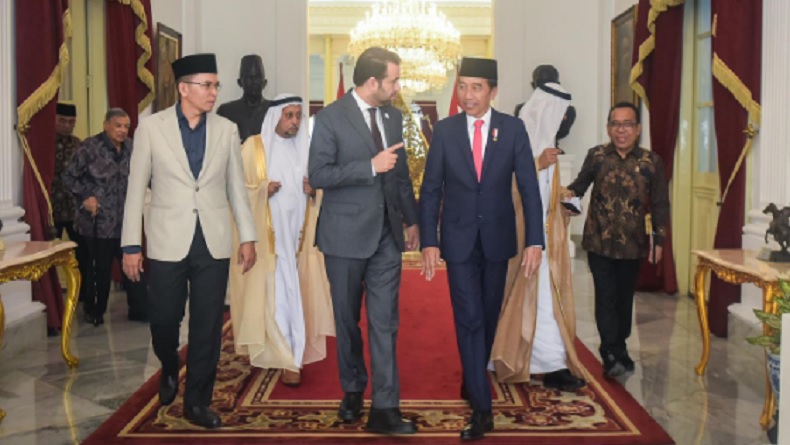 TGB Zainul Majdi Dampingi Sekjen Muslim Council of Elders Temui Presiden Jokowi