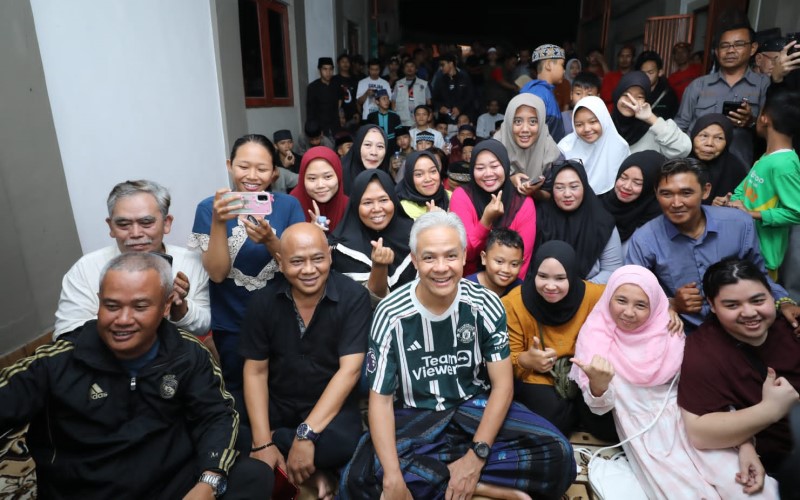 Ngariung di Kampung Nyalindung Bogor, Warga Buktikan Ganjar Pranowo Merakyat