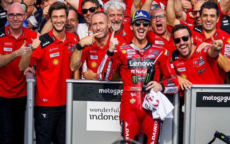 Juara MotoGP Indonesia 2023, Francesco Bagnaia: Terima Kasih Mandalika
