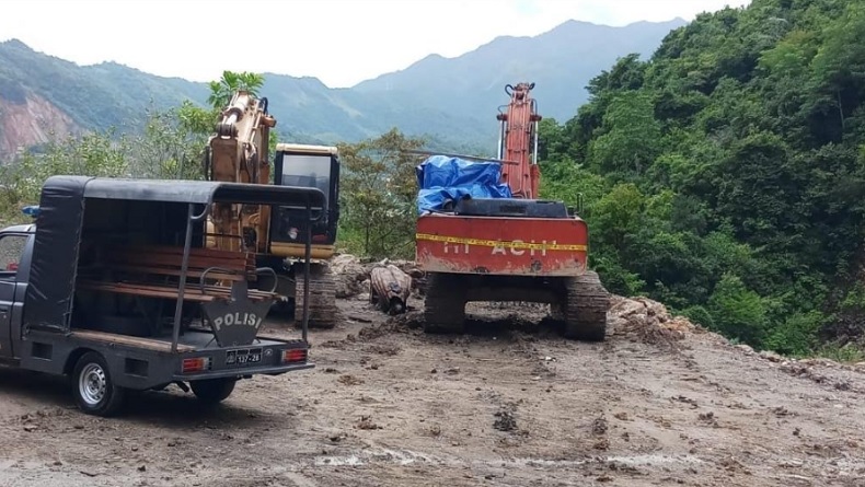 Kecelakaan Kerja, Operator Beko Tewas Tertimpa Runtuhan Batu Gunung di Aceh Besar