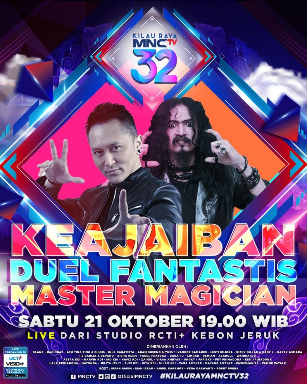 Demian dan Master Limbad Bakal Siapkan Aksi Menegangkan di Malam Puncak Kilau Raya MNCTV 32