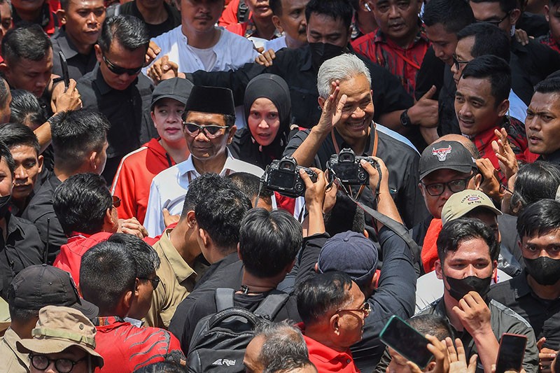 Ganjar Pranowo Awali Kampanye di Papua, Mahfud MD di Aceh