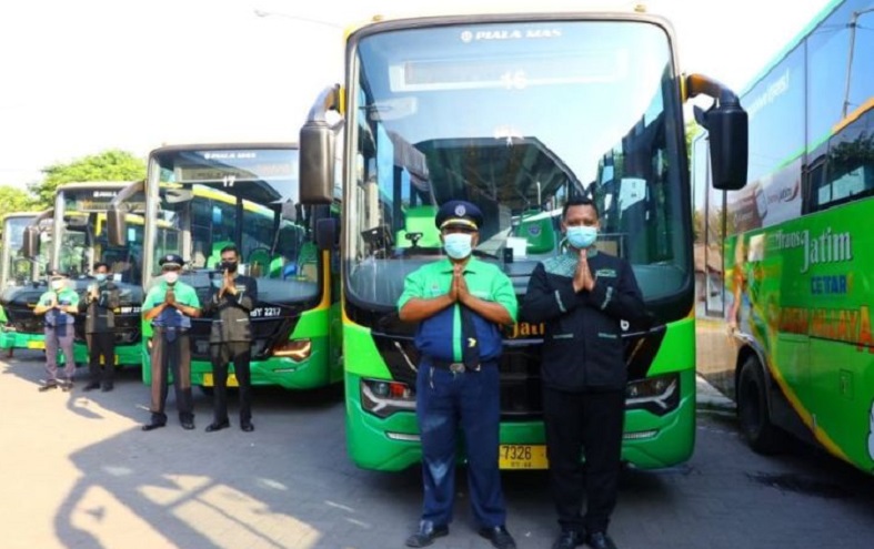 Bus Trans Jatim Koridor III Mojokerto-Gresik SUHITA Resmi Beroperasi 