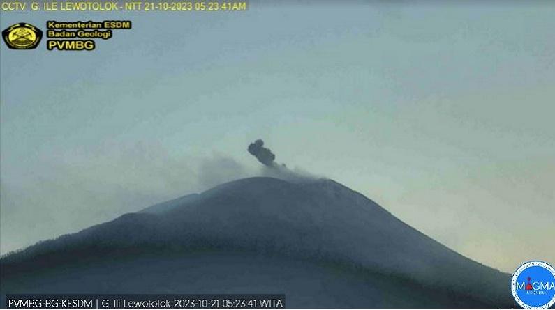 Gunung Ile Lewotolok Erupsi Sabtu Pagi, PVMBG Catat Tahun Ini Sudah 73 Kali Meletus