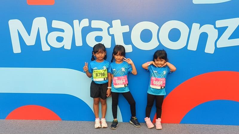 Momen Pelari Anak-Anak Antusias Ikut Maratoonz di Jakarta Marathon 2023