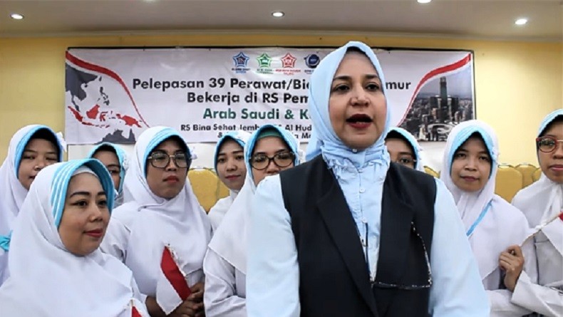 Dokter Faida Lepas 39 Perawat dan Bidan untuk Bekerja di RS Pemerintah Arab Saudi-Kuwait