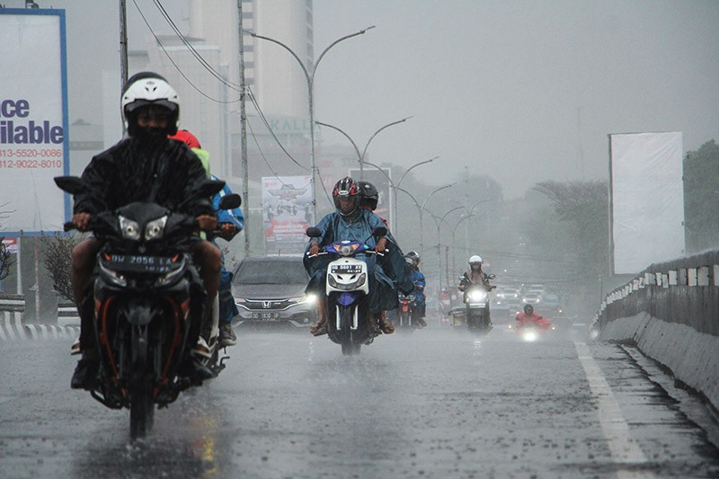 Sejumlah Wilayah Diguyur Hujan Sedang-Lebat hingga 9 November