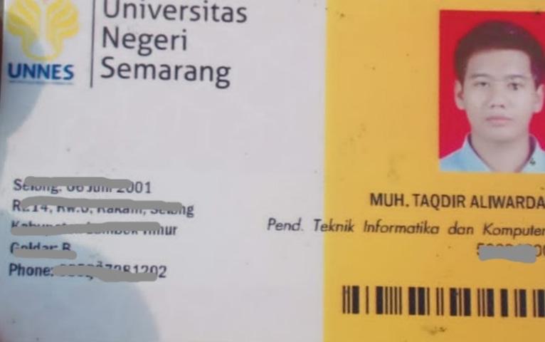 Ini Identitas Mahasiswa Unnes Meninggal di Masjid Sekayu saat Sedang Berdzikir