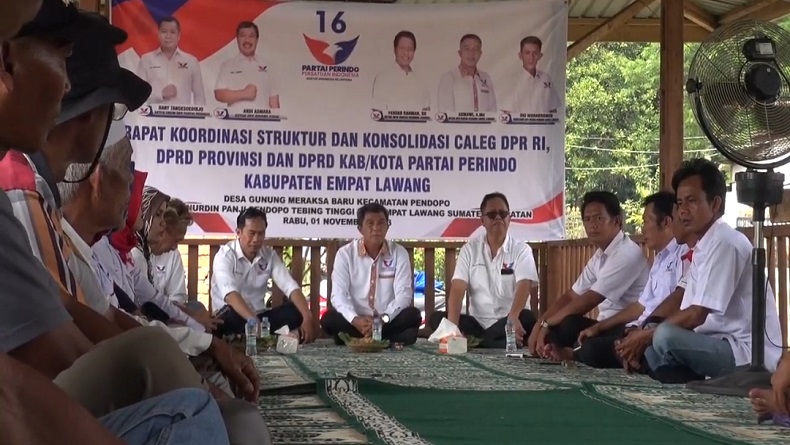 Caleg Partai Perindo Sumsel Gelar Rakor dan Konsolidasi di Empat Lawang