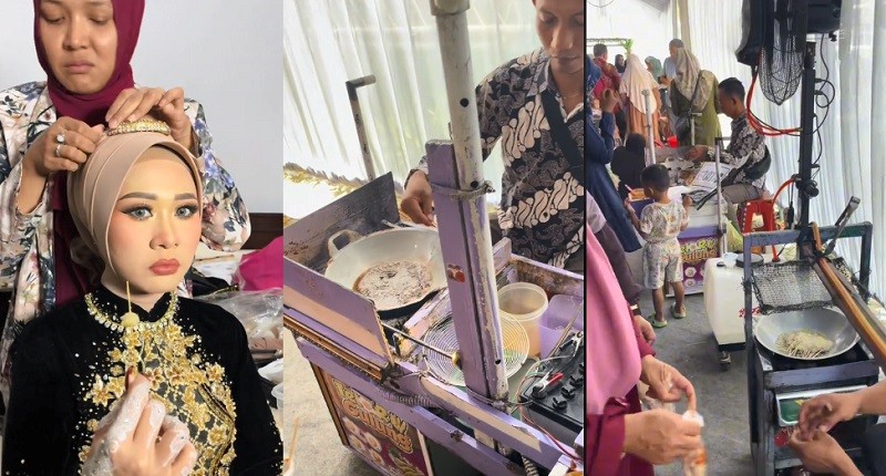 Viral, Pesta Pernikahan Hidangannya Jajanan Kaki Lima, Ada Bakso Goreng hingga Cilor