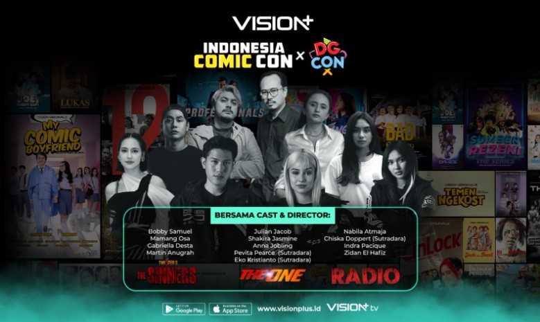 Vision+ Bersama Telkomsel Akan Hadir di Indonesia Comic Con x DG Con 2023