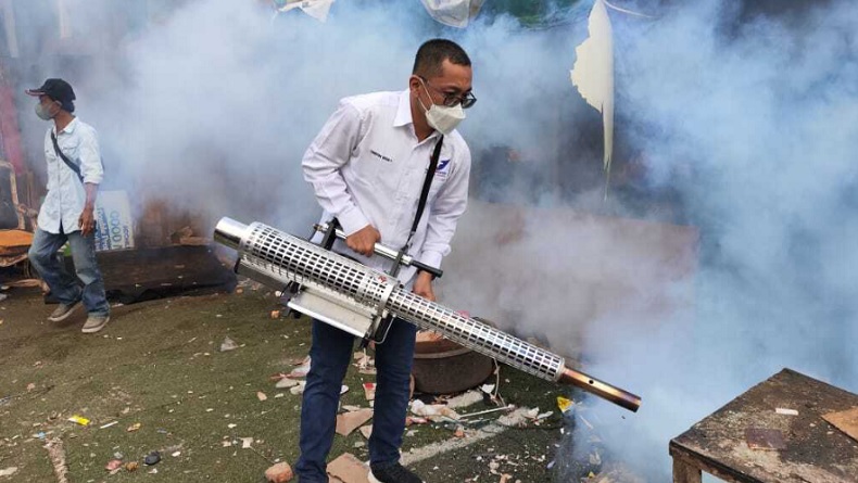 Caleg Partai Perindo Fogging ke Perumahan Warga di Jaksel, Cegah DBD