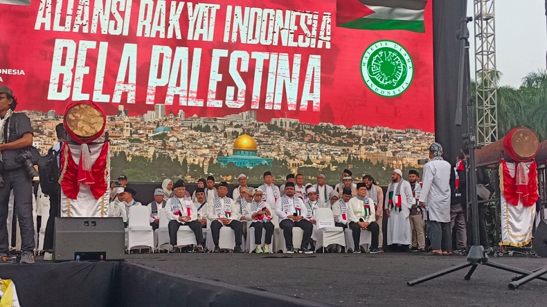 Menag Gus Yaqut hingga Menlu Retno Hadiri Aksi Bela Palestina di Monas Hari Ini