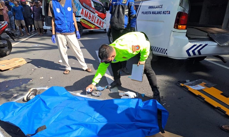 Kecelakaan Hari Ini di Malang, Mahasiswa asal Surabaya Tewas Terlindas Bus Pariwisata 