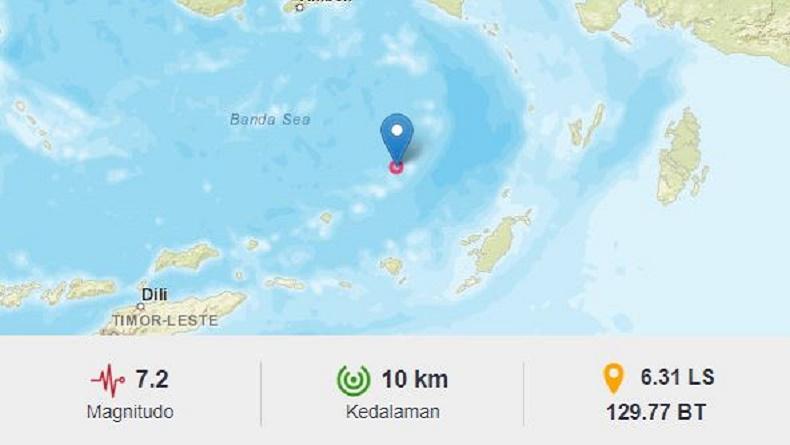 BMKG: 45 Gempa Bumi Susulan Guncang Tanimbar Pascagempa Besar M7,2