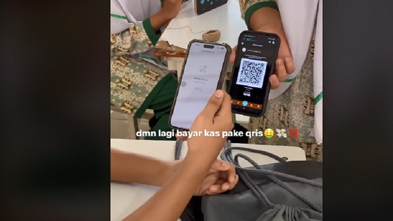 Viral Bendahara Kelas Tagih Uang Kas Pakai QRIS, Netizen: Gak Ada Lagi Alasan 