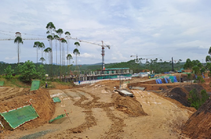 Potret Proyek di IKN Penuh Lumpur, Progres Pembangunan Aman?
