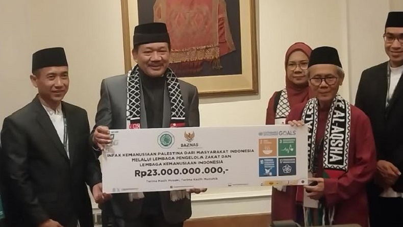 MUI Salurkan Donasi Kemanusiaan untuk Palestina Rp23 Miliar melalui Baznas
