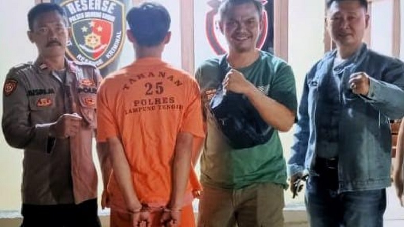 Nekat Curi Pagar Besi Milik Anggota Polri, Pria di Lampung Tengah Ditangkap