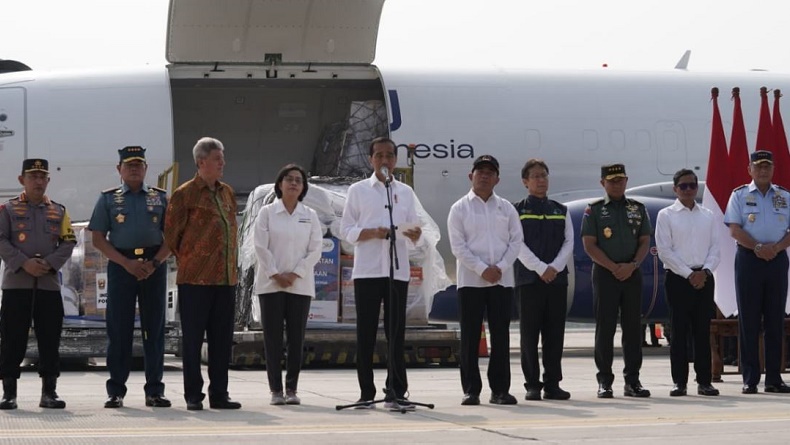 Dampingi Jokowi Kirim Bantuan ke Gaza, Sri Mulyani: RI akan Terus Dukung Palestina
