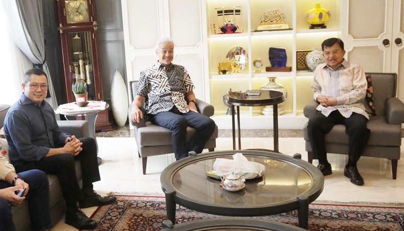 HT Dampingi Ganjar Pranowo Bersilaturahmi dengan JK 