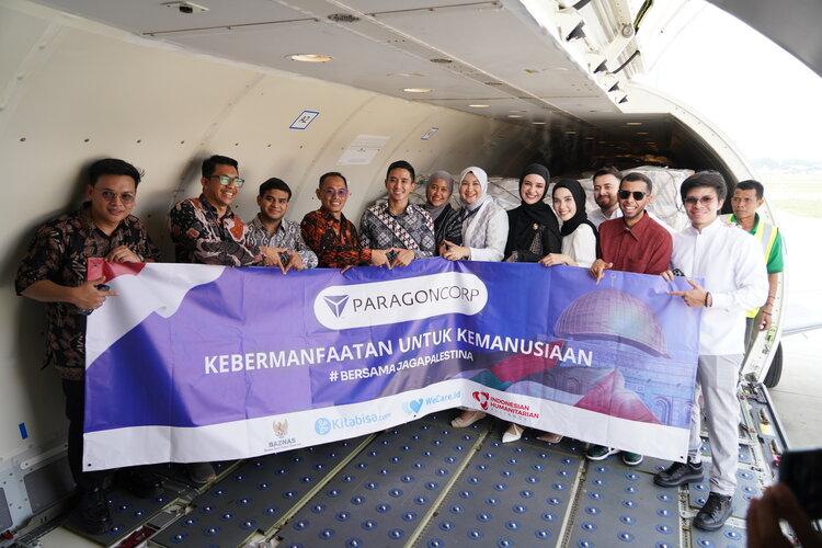 ParagonCorp Serahkan Pesawat Bantuan Kemanusiaan untuk Palestina