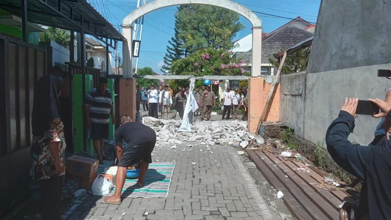  Konflik 2 RW di Sumurboto Semarang Berakhir Damai, Tembok Penutup Akses Jalan Dibongkar