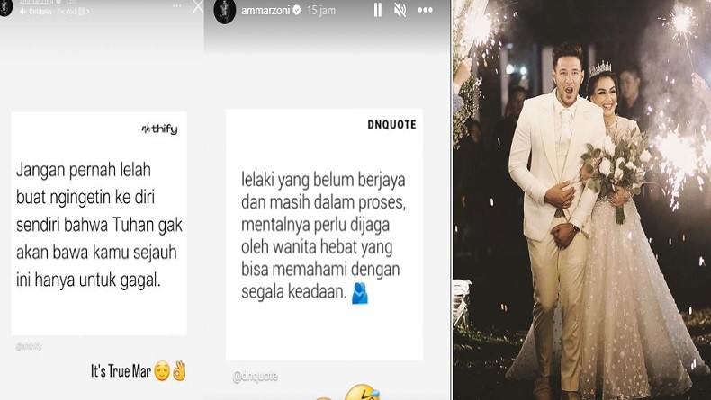 Ammar Zoni Unggah Pesan Bijak soal Wanita Hebat, Sindir Irish Bella?
